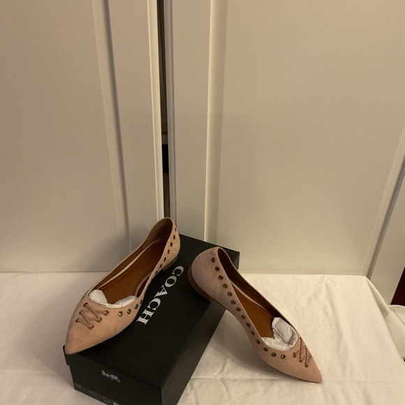 Coach Women's Blush Pink Flats - Picture 2 of 2